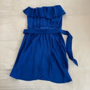 Amanda Uprichard Strapless Silk Dress